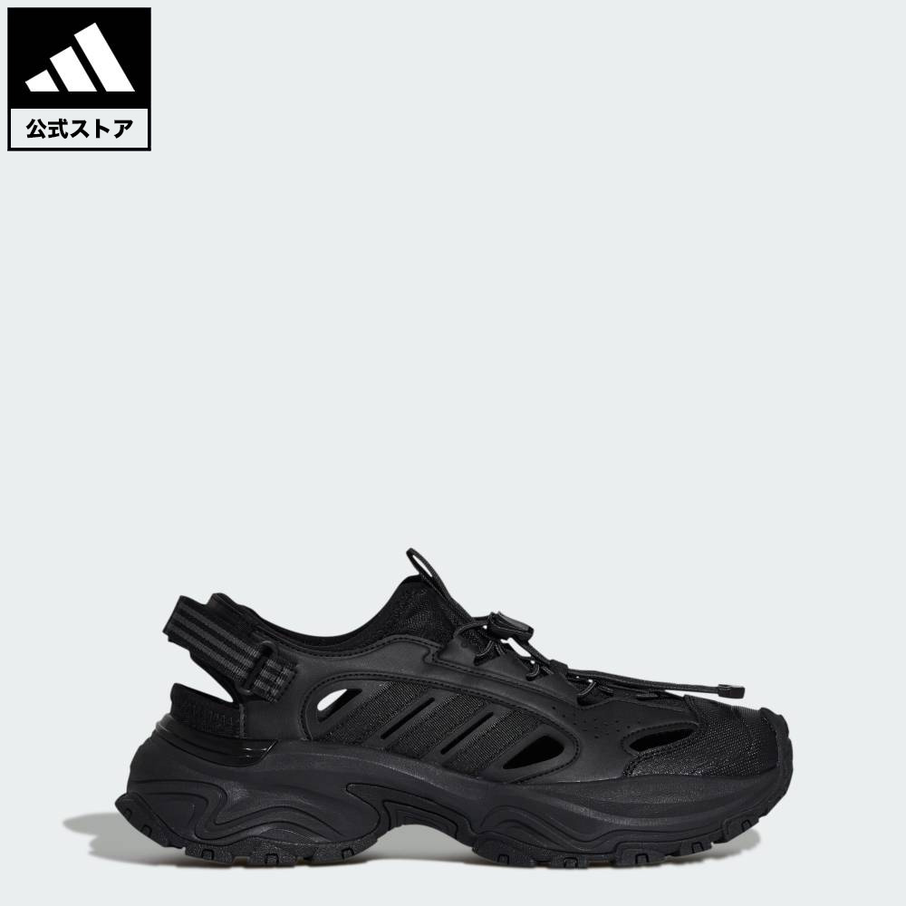 【公式】アディダス adidas 返品可 ライフスタイル スニーカー サンダル スポーツウェア ユニセックス シューズ 靴 サンダル 黒 ブラック KH5990