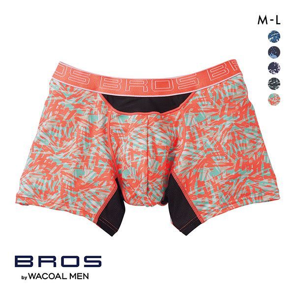 ブロス パンツ メンズ 25％OFF【メール便(7)】 ブロス バイ ワコールメン BROS by WACOAL MEN AIR VENT BOXERS フロント快適グラマラス ボクサーパンツ ML 前閉じ 吸汗速乾 メンズ ADIEU 全5色 M-L