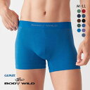  グンゼ GUNZE ボディワイルド BODYWILD ボクサーパンツ メンズ 前とじ 立体成型 ソリッド ADIEU 全11色 M-LL