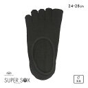 45％OFF【メール便(6)】 スーパーソックス SUPER SOX ソックス 靴下 5本指 フットカバー ムレない におわない メンズ 24-26cm 26-28cm 24-26cm-26-28cm