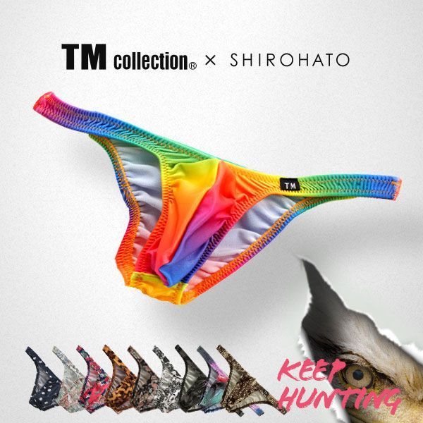 【メール便(3)】 ティーエム コレクション TM collection × SHIROHATO コラボ YKS Variety of patterns ハーフバック ビキニ ブリーフ M L LL メンズ セクシーランジェリー メンズセクシー下着 セクシーショーツ 男性用 極小 エロ ローライズ ADIEU 全10色 M-LL ev_sp