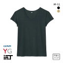 20％OFF【メール便(30)】【送料無料】 グンゼ GUNZE ワイジー YG インティー in.T 半袖 Tシャツ カットオフ クルーネック 超軽量 超速乾 汗取りインナー 脇汗対策 メンズ ADIEU 全2色 M-LL