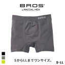 楽天SHIROHATO ADIEU【20％OFF・4/30 09:59】【メール便（10）】 ブロス バイ ワコールメン BROS by WACOAL MEN PANTS HOLIC ボクサーパンツ S-LL のびて、包みこむ新感覚。メンズ 前とじ ADIEU 全3色 ev_sp