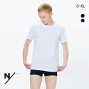 ニュートラルワークス NEUTRALWORKS. MENS MXP NSD エヌスキンデオ 半袖 クルーネック Tシャツ インナー 消臭 メンズ ADIEU 全3色 S-XL