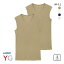 20%OFF【メール便(18)】 グンゼ GUNZE ワイジー YG DRY&DEO Vネック スリーブレス シャツ メンズ インナー 2枚組 YV0118A ADIEU 全4色 M-LL 1,584円