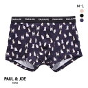 ポール & ジョー PAUL & JOE ボクサーパンツ メンズ 前とじ アンダーウェア 猫柄 ADIEU 全3色 M-L