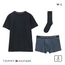 トミーヒルフィガー トミー・ヒルフィガー TOMMY HILFIGER TH ORIGINAL TRUNK SOCK & TEE SET 半袖 Tシャツ ボクサーパンツ ソックス セット メンズ ADIEU M-L