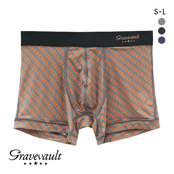 グレイブボールト Gravevault Logotype ショートボクサーパンツ SML メンズ ADIEU 全3色 S-L