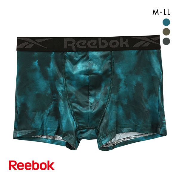 【メール便(10)】 リーボック Reebok メンズ ボクサーパンツ 前閉じ プリント M・L・LL ADIEU 全3色 M-LL