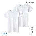 20%OFF グンゼ GUNZE キッズ ジュニア あったか厚地 丸首 半袖シャツ 2枚組 クルーネック 男児 襟あき広め 本体綿100% メンズ ADIEU ...
