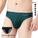 【メール便 10 】 キングノバ KING NOVA レース ビキニ パンツ メンズ 無地 ADIEU 全6色 M-LL