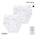 20%OFF【メール便(20)】 グンゼ GUNZE キッズ ジュニア 無地 スパンブリーフ 2枚組 男児 子供肌着 綿100% 100-160 メンズ ADI...