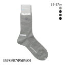 【メール便(10)】 エンポリオ・アルマーニ EMPORIO ARMANI Dress イーグル刺繍 リブソックス 靴下 日本製 クルー丈 ビジネス メンズ ウ...