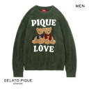 ジェラートピケ オム GELATO PIQUE メンズ 【HOLIDAY】【HOMME】ベアジャガードプルオーバー ジェラピケ パジャマ ルームウェア ADIEU M-L