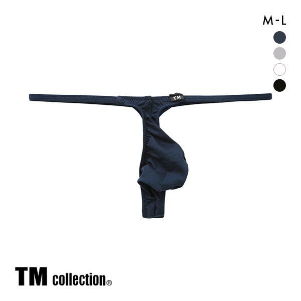 【メール便(3)】 ティーエム コレクション TM collection リヨセル side string ひょうたん Tバック ML ビキニ メンズ 前とじ TMコレクション ADIEU 全4色 M-L