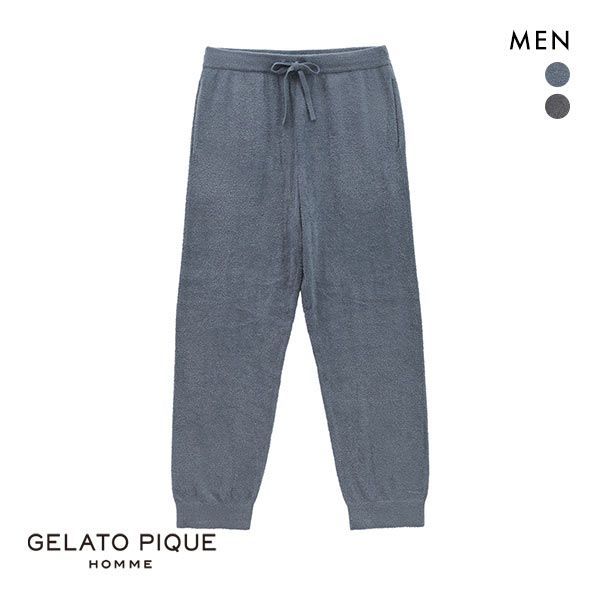 ジェラートピケ パジャマ メンズ ジェラートピケ オム GELATO PIQUE メンズ 【HOMME】調温スム－ズィーロングパンツ ジェラピケ ルームウェア パジャマ ADIEU 全2色 M-L