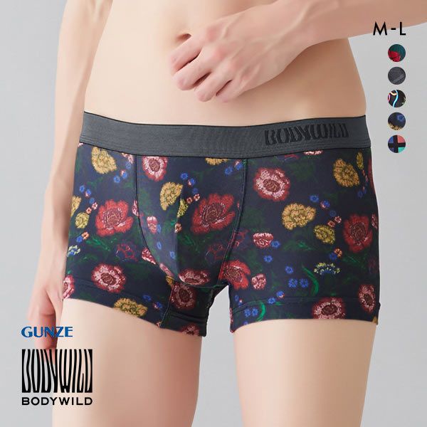 20％OFF【メール便(15)】 グンゼ GUNZE ボディワイルド BODY WILD ボクサーパンツ メンズ 日本製 前とじ 吸汗速乾 ADIEU 全3色 M-L