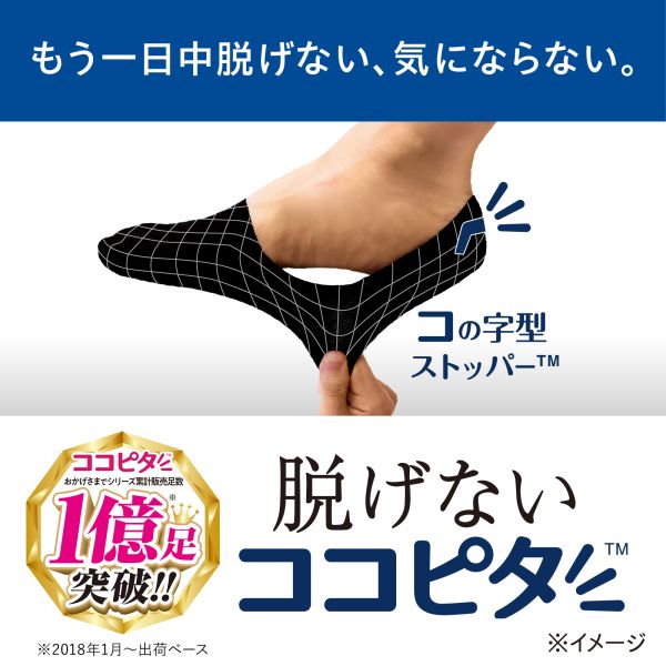 10％OFF【メール便(15)】 ココピタプラス さらっと実感 レギュラー丈 クルー丈 ソックス 靴下 接触冷感 消臭 速乾 メッシュ メンズ 25-27cm 27-29cm ADIEU 全3色 25-27cm-27-29cm くつ下