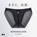 【メール便(4)】【送料無料】 MINIMALISTA HOMME ムレないビキニ ブリーフ 前閉じ メンズ M L LL 涼しい 超極薄 メッシュ ミニマリスタ オム フロリナヴォーテ ADIEU 全2色 M-LL