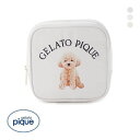 ジェラートピケ gelato pique DOG柄スクエアティッシュポーチ ジェラピケ ポーチ ADIEU 全3色