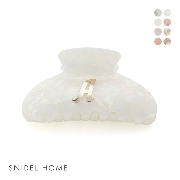 スナイデルホーム SNIDEL HOME イニシャルヘアクリップ ADIEU 全8色