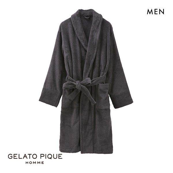 ジェラートピケ パジャマ メンズ ジェラートピケ オム GELATO PIQUE メンズ 【HOMME】パイルガウン ジェラピケ パジャマ ルームウェア ADIEU