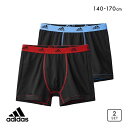 20％OFF アディダス adidas ボクサーパンツ 2枚組 前あき キッズ ジュニア 男の子 男児 吸汗速乾 メンズ ADIEU 140-170