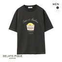 ジェラートピケ パジャマ メンズ ジェラートピケ オム GELATO PIQUE メンズ 【HOMME】ドーナツワンポイントTシャツ ジェラピケ ルームウェア パジャマ ADIEU 全2色 M-L