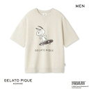 ジェラートピケ パジャマ メンズ ジェラートピケ オム GELATO PIQUE メンズ 【PEANUTS】【HOMME】裏毛ワンポイントロゴプルオーバー ジェラピケ パジャマ ルームウェア ADIEU M-L