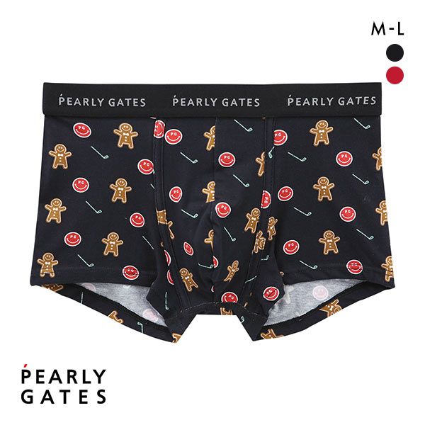 パーリーゲイツ PEARLY GATES ジンジャークッキー柄 ボクサーパンツ メンズ 前とじ アンダーウェア ADIEU 全2色 M-L