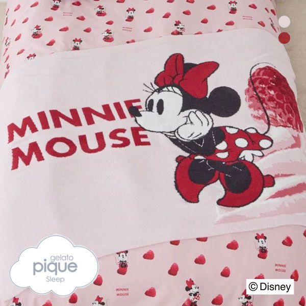 30％OFF ジェラートピケ gelato pique 【Sleep】Minnie/ジャガードハーフケット ジェラピケ ADIEU 全2色のサムネイル