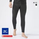 25%OFF【メール便(30)】 ミズノ ブレスサーモ 薄手forDaily ロングタイツ M・L・LL 前開き メンズ インナーボトム パッチ 消臭 あったか 発熱 保温 冷え対策 温活 ADIEU 全2色 M-LL
