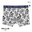 ポール & ジョー フラワー&ハートワッペン ボクサーパンツ メンズ 前とじ アンダーウェア PAUL & JOE ADIEU 全2色 M-L