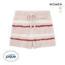 35%OFF ジェラートピケ レディース HOLIDAY ジェラートボーダーショートパンツ ジェラピケ パジャマ ルームウェア gelato pique ADIEU 全2色