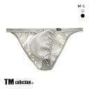 【メール便(5)】 ティーエム コレクション Synthetic leather ハイレッグバルジ ハーフバック ビキニ M L メンズ Bulge ブリーフ ...
