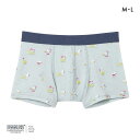 【メール便(10)】 ウンナナクール PEANUTS × une nana cool メンズボクサーパンツ スヌーピー 前閉じ ADIEU 全2色 M-L