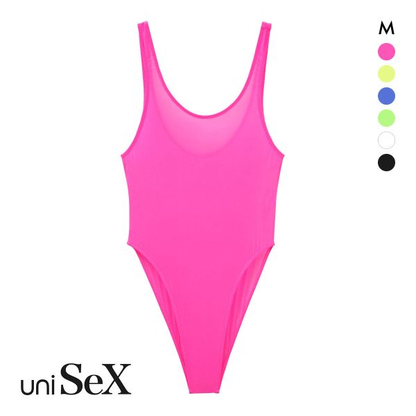 【メール便(5)】 ユニセックス UNISEX Clearskin ハイレグ ボディスーツ フルバック M 男女兼用 TMコレクション ジェンダーレス スケスケ...