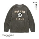 ジェラートピケ オム メンズ パウダーパンダジャガードプルオーバー ジェラピケ パジャマ ルームウェア gelato pique HOMME ADIEU 全3色...