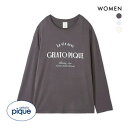 ジェラートピケ レディース モチーフロゴロンT ジェラピケ パジャマ ルームウェア gelato pique ADIEU 全3色