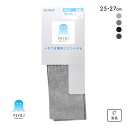 10%OFF【メール便(10)】 グンゼ アセドロン リブ クルー丈 ソックス メンズ 靴下 吸放湿 消臭 25-27cm GUNZE ADIEU 全4色
