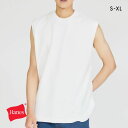 15%OFF ヘインズ T-SHIRTS SHIRO スリーブレスTシャツ メンズ インナー 半袖 白T HM3-B201 Hanes ADIEU S-XL