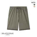 20%OFF ジェラートピケ オム メンズ 接触冷感GIZAコットンハーフパンツ ジェラピケ パジャマ ルームウェア GELATO PIQUE HOMME AD...