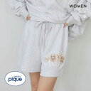 ジェラートピケ レディース トイプードル裏毛ショートパンツ ジェラピケ パジャマ ルームウェア gelato pique ADIEU 全2色