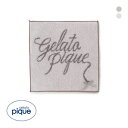 【メール便(7)】 ジェラートピケ リボンロゴハンドタオル ジェラピケ gelato pique ADIEU 全2色