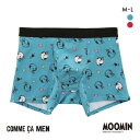 コムサメン Moominハート柄 ボクサーパンツ メンズ COMME CA MEN 前あき アンダーウェア ADIEU 全2色 M-L