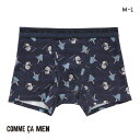 30%OFF コムサメン Discovering Japan 妖怪柄 ボクサーパンツ メンズ COMME CA MEN 前あき アンダーウェア ADIEU M-L