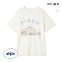 ジェラートピケ レディース 接触冷感 あざらしワンポイントTシャツ ジェラピケ パジャマ ルームウェア gelato pique ADIEU 全2色