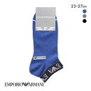【メール便(10)】 エンポリオ・アルマーニ EAロゴ ショート丈 ソックス メンズ 紳士 靴下 カジュアル EMPORIO ARMANI ADIEU 全3色