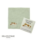 ジェラートピケ オム メンズ スリーピングドッグ刺繍ハンドタオル ジェラピケ gelato pique HOMME ADIEU