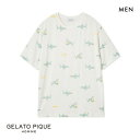 30%OFF ジェラートピケ オム メンズ 接触冷感 SHARK柄Tシャツ ジェラピケ パジャマ ルームウェア gelato pique HOMME ADIEU...